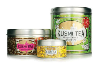 Баночки чая kusmi tea